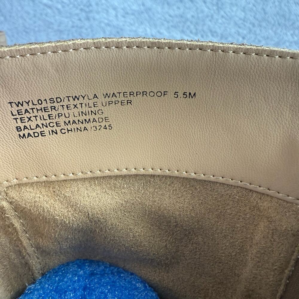Blondo Twyla Tall Suede Boots Women's Size 5.5 Tan Taupe Riding Boots High Heel - Picture 4 of 14